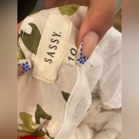 Vacation Citrus print summer dress with ruffles. 🧡🧡🍊 - Picture 3 of 4